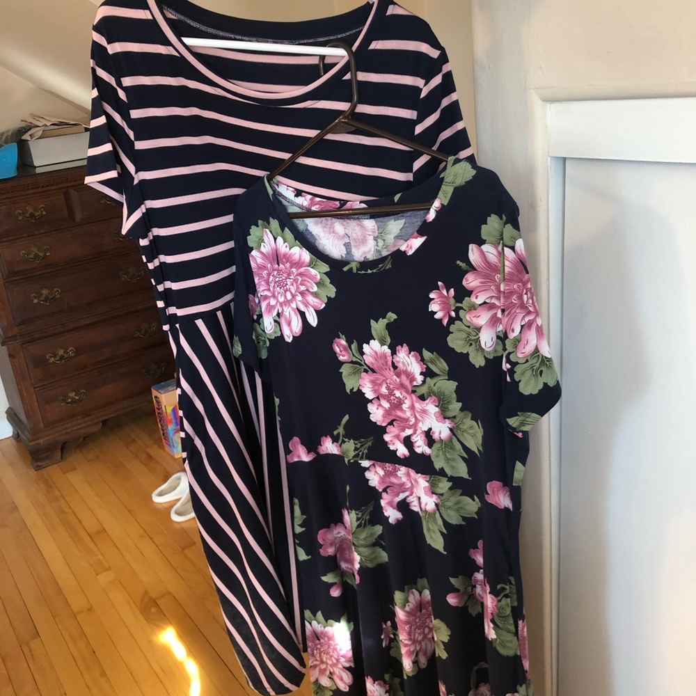 2 Fit and Flare Midi Dresses